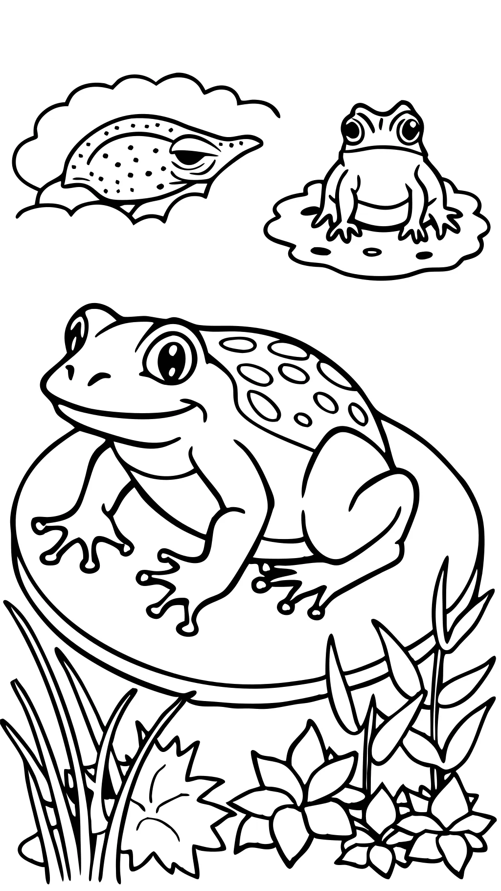 amphibian coloring pages